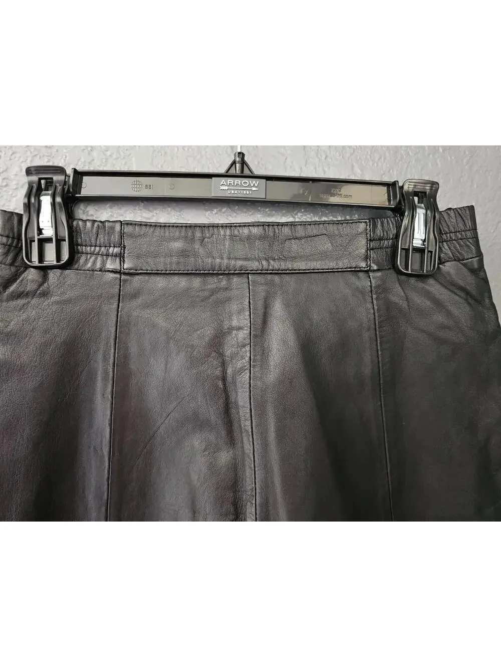Vintage Women's Excelled Leather Pants Straight Leg Black Size 4 REG Zip Fly - Picture 16 of 16